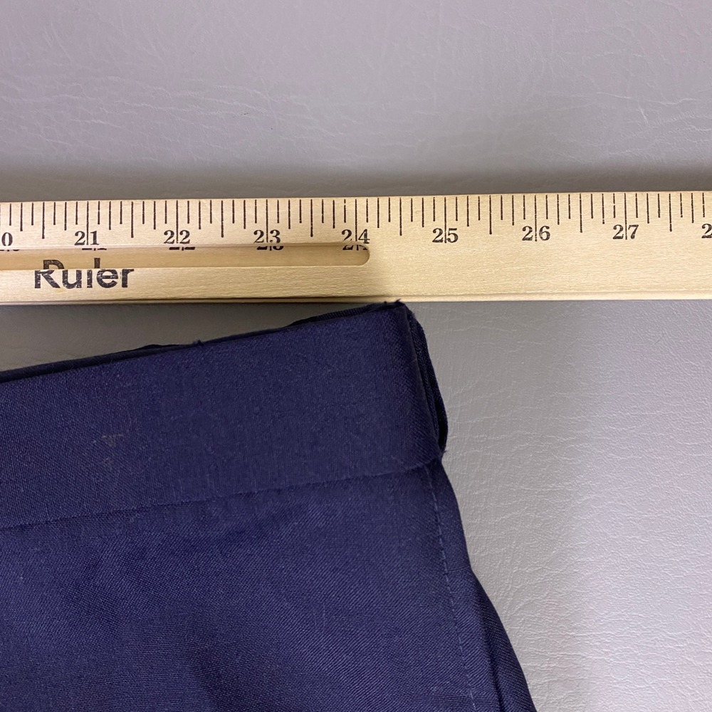 Vintage Louis Martin Dress Pants Women's Plus 34 Navy Blue Wool Blend Water NEW - Picture 7 of 13